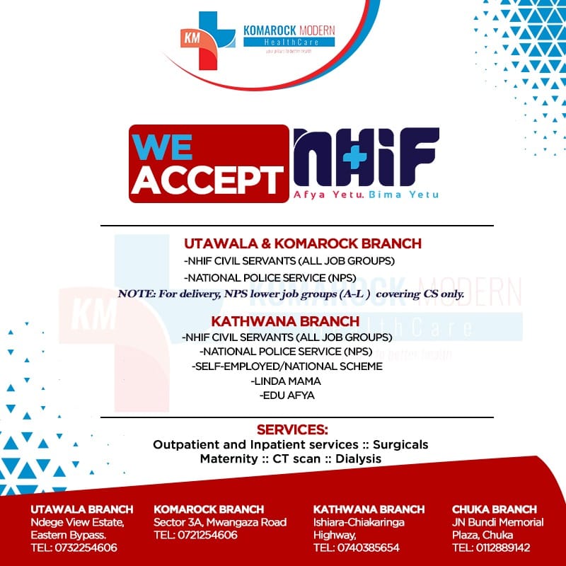 Does Komarock Modern Hospital Accept NHIF Insurance 